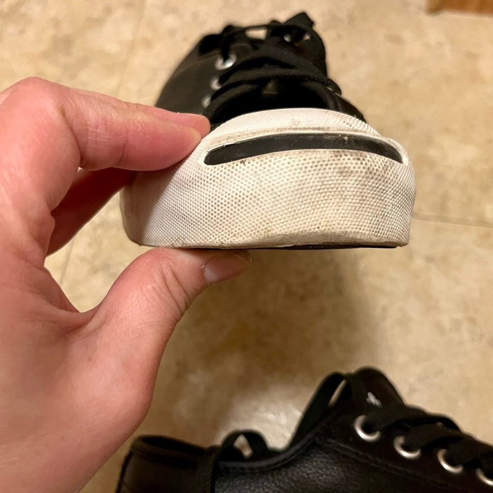 Converse Jack Purcell Black and White Sneakers - Picture 13 of 15